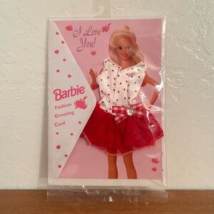 1995 Barbie Fashion Greeting Card NRFP